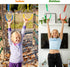 PELLOR Multi-Color Ninja Rings, Gymnastic Rings Backyard Playground Training Equipment Play for Kids & Adults, Swing
