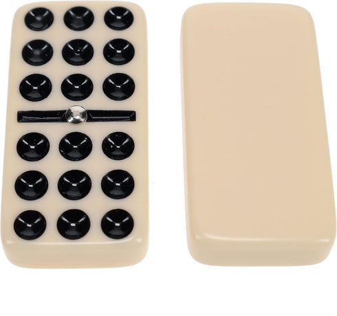 Set Premium Double Nine Dominoes with Spinners - Family Game Night Essential