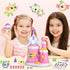 195pcs 3+ nicknack Princess Magic DIY Balloons with Pump, DIY Sticky Balloon Maker Toy Craft Kits for Kids with Bouncy