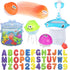 MoraBaby Bath Toy Sets, 36 Foam Bath Letters and Numbers, Floating Squirts Animal