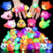 25 Pc Light Up Rings Party Favors for Kids 4-8, Treasure Chest Toys for Classroom, Carnival Prizes, Birthday Gifts