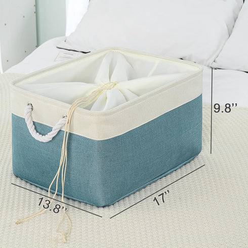 TheWarmHome Storage Baskets - Extra Large 3 Pack 17x14x10 inch Storage Bins for Organizing Baby Clothes, Dog Toys, Home