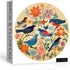 Vintage Bird Puzzles for Adults 1000 Pieces, Round Flower Jigsaw Puzzle Birds, Circle Plant Floral Jigsaw Puzzle Nature
