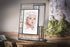 4x6 392-46V EP629 (4x6 Personalized Baby Picture Frame Grey and Yellow Engraved Glass Photo Nursery decor Newborn Gift