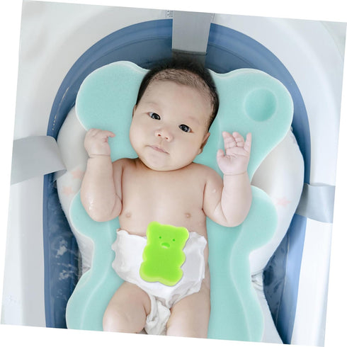 Quick-Dry Soft Bath Mat with Sponge Support for Tub and Sink - Comfortable Non-Slip Cushion in Random Colors