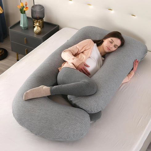 Soft Pregnancy Pillows for Sleeping Support for Back, Belly, HIPS, Legs, J