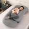 Soft Pregnancy Pillows for Sleeping Support for Back, Belly, HIPS, Legs, J