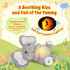 BRICHOEE Breathing Stuffed Animal, Soothing Elephant Stuffed Animal with Moving Ears, Breathing Motion, Calming Sound