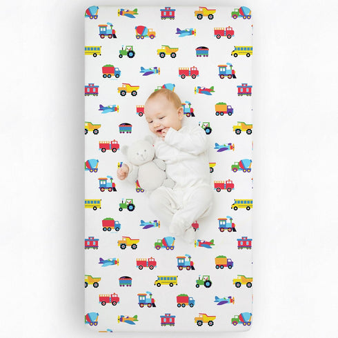 Wildkin 100% Cotton Flannel Crib Sheet Soft & Breathable Fitted Sheet -