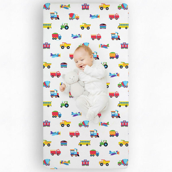 Wildkin 100% Cotton Flannel Crib Sheet Soft & Breathable Fitted Sheet -