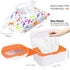 8Pcs Baby Wipes Dispenser, Reusable Baby Wipe Holder Box and Portable Wet Wipes Pouch, Refillable Wipes Pouch Case