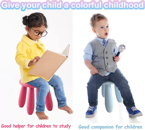 Soerreo Kids Step Stool, Kindergarten Study Stools, Lightweight Footstools are Sturdy and Durable, Very Suitable