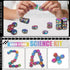 Umnodobn 18 Age:15+ Fidget Magnet Ferrite Slime Putty Science Kit Large Fidget Toy PCS Hematite Magnetic Stones