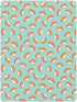Jynexis 52x28 Japanese Sushi Salmon Teal Pattern Baby Crib Sheets, Cotton Fitted Crib Sheet, Soft Breathable, Fits