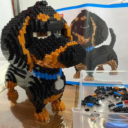 Ulanlan Adult Building Sets, Dog Animal Building Toy, Micro Brick Building Block Dog Model to Build, Best Gift for Women, Girl Friend or Dog Lover, 2100 Pieces