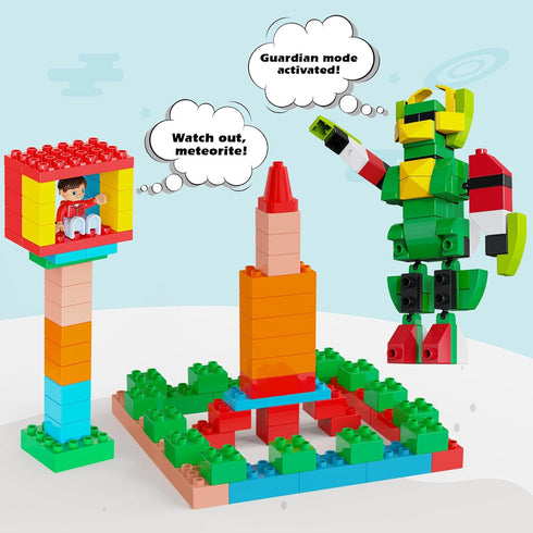 Unasas 3-8| 8-Color 209-piece Sets Building Blocks for Kids Ages Building Bricks for Toddlers Development, Creativity