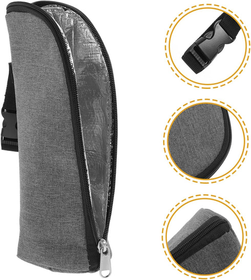 Thermal Insulated Baby Bottle Pouch - Adjustable Waterproof Travel Bag for Milk Storage