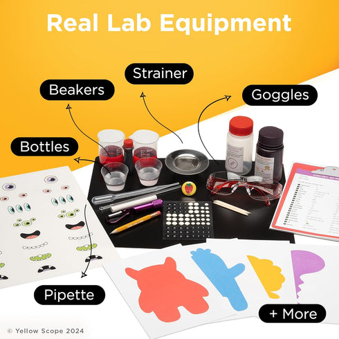 Yellow Scope Science Kit for Kids | DNA & Traits from Codes to Creatures Kit for Ages 8-12 | STEM Learning Toys