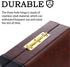 Backgammon Sets for Adults - 15 Inch Brown Classic Board Game with Premium Leather Case, Portable