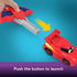 Fisher-Price DC Batwheels 1:55 Scale Toy Race Car, Redbird Launching Vehicle with Crash Accessories for Ages 3+