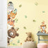 Tanlaby Jungle Animals Wall Stickers Cartoon Woodland Animal Wall Decals Bear Fox Forest Self-Adhesive Mural Removable