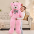 Misscindy Giant Teddy Bear Plush Stuffed Animal for Girlfriend or Kids, 47 inch, Pink