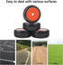 4pcs RC 1/8 Scale Off Road Car Buggy Tires and Wheels, 17mm Hex Tyre for Typhon, Red