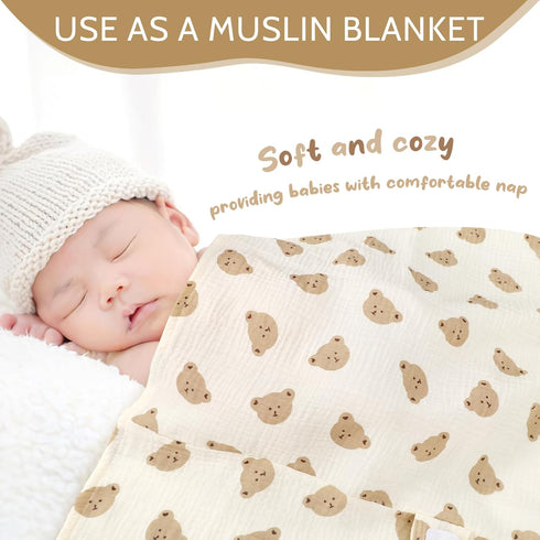 Summer Baby Nursing Pillow Cover, Removeable Breastfeeding Pillow Slipcover, Muslin Car Seat Cover Baby Girls Boys
