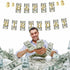 Money Dollar Bill Signs Theme Paper Happy Birthday Banner, Bill Pennant Banner Party Decorations