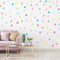Zonon 240 Pieces Polka Dots Wall Decals, 2 Inch Multi-Color Rainbow Vinyl Dots for Playroom, Bedroom, Nursery, Living