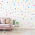 Zonon 240 Pieces Polka Dots Wall Decals, 2 Inch Multi-Color Rainbow Vinyl Dots for Playroom, Bedroom, Nursery, Living