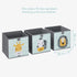 Navaris Kids Storage Cubes Set of 3, 11x11x11 Fabric Organizer Bin with Animal Designs in Mint Green