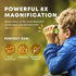 Promora Binoculars for Kids, Set with Magnifying Glass & Compass, Purple, for Ages 3-12