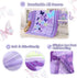 Set 3 Sets Sets Wowelife Butterfly Crib Bedding for Girls Piece Baby Girl Bedding Purple Nursery Crib Newborn, Infant