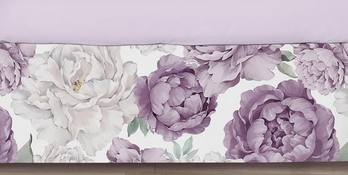 Sweet Jojo Designs Lavender Purple Boho Shabby Chic Floral Girl Baby Crib
