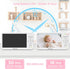 Baby Ganibs 6" 1000ft 2-Way 8 150 Big Screen Baby Monitor with Camera and Audio, Long Range No WiFi, Talk, Lullabies