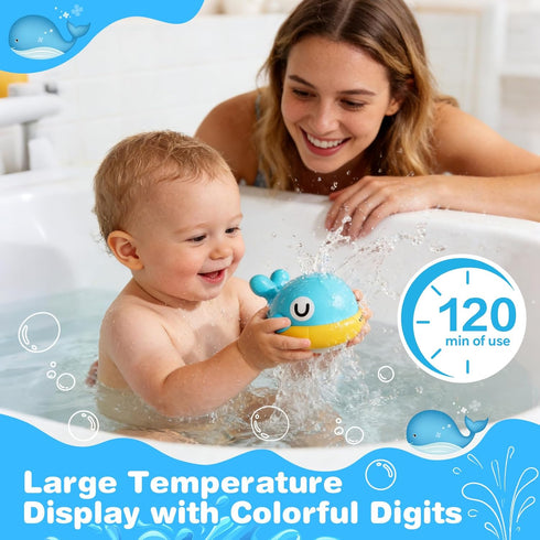 1-3, 1 2 3 Light Up Whale Sprinkler Baby Bath Toys for Kids Ages Pool Water Toys for Toddlers Bathtub Fountain Toys