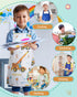 Lictin 2 Pack Kids Apron for Boys Girls - Waterproof Art Apron with Pockets for Cooking, Painting, Baking