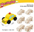 12 Pieces Unfinished Wooden Cars, Wood DIY Car Toys, Painting Crafts Kit for Student Family Activities
