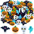 Halloween Mini Erasers Bulk Set, Pumpkin Ghost Bat Erasers for Kids Trick or Treat Goody Bag Filler Party Favors