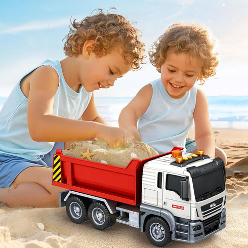 3 4 5 6 7 SpringFlower Dump Truck Toy for Years Old Boy, Toy Dump Trucks Vehicle Toy with Sound and Light, Kids