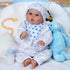 BABESIDE 8 Pcs Reborn Baby Doll Accessories with Bassinet - Outfit Accessories for 17-22 Inch Reborn Doll