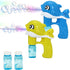 JOYIN 2 Bubble Guns Kit - Whale Automatic Bubble Maker with 4 Solutions for Kids, Bubble Blower for Summer Fun