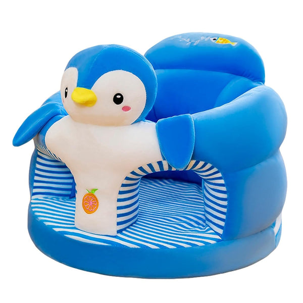 Juaugusep Baby Sit Up Chair with Cartoon Animals Plush Sofa - Toddler Learn
