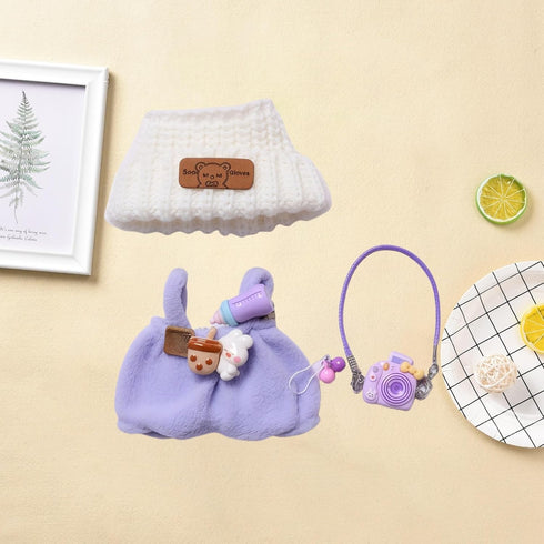 Set 3 15cm 17cm Set Clothes for Dolls Accessories, Kawaii Outfit BB Pants Pieces Suitable for Doll, Stylish Doll