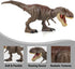 3-5 6 7 8 Tyrannosaurus Rex Action Figure Toy - Continuing Head Strike T Rex Dinosaur Toy with Roar & Light Up, Neck