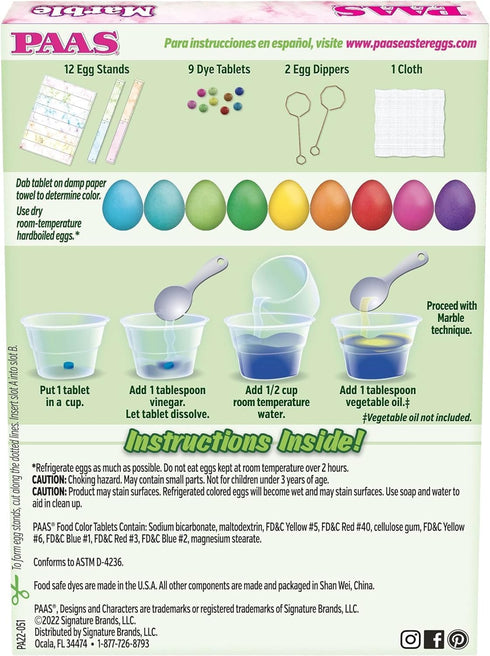 PAAS Marble Egg Decorating Kit - Create Stunning Easter Eggs