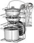 12Pcs Kids Pots and Pans Playset, Stainless Steel Pretend Play Kitchen Set Toy for Kids Age 3 Years Old
