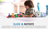 SNAPO Advanced Builder Blocks for Ages 7 and Up - Six-Sided Toddler Building Blocks for Planes, Cars, Trains