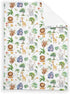 SqtmuHLuo 60x80inch Safari Jungle African Animals Baby Blanket for Boys Girls Neutral Giraffe Elephant Monkey Newborn